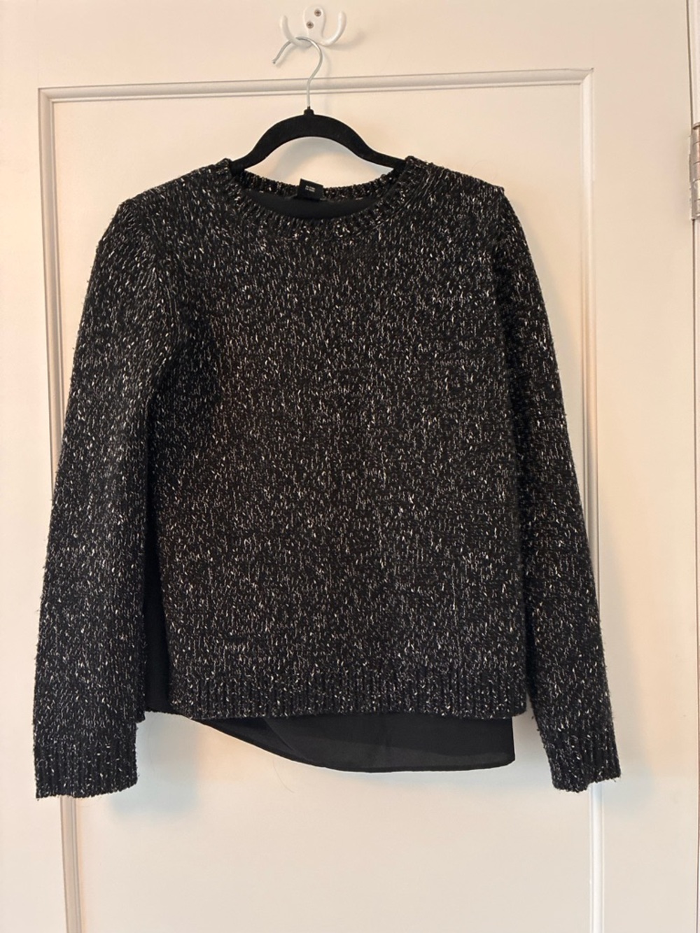 Club Monaco Black and White Knit Sweater